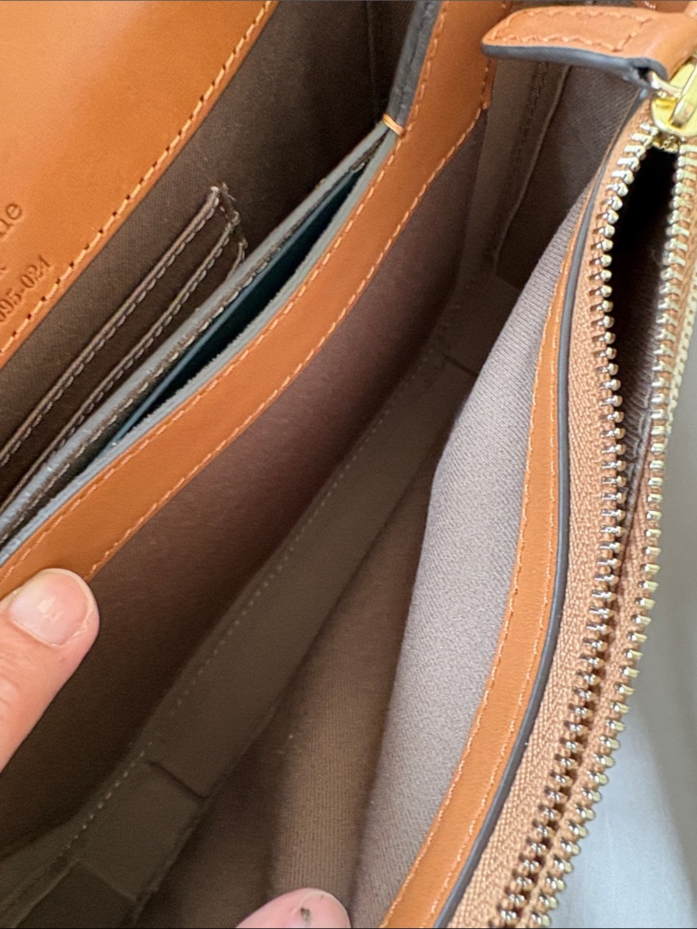 Rag & Bone New York Tan Leather and Canvas Shoulder Bag Adjustable Strap w/dusty - Picture 11 of 16